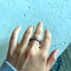 B.zero1 one-band ring in 18 kt white gold, size 51 (5 3/4).